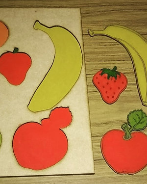 Juego de encastre de frutas
