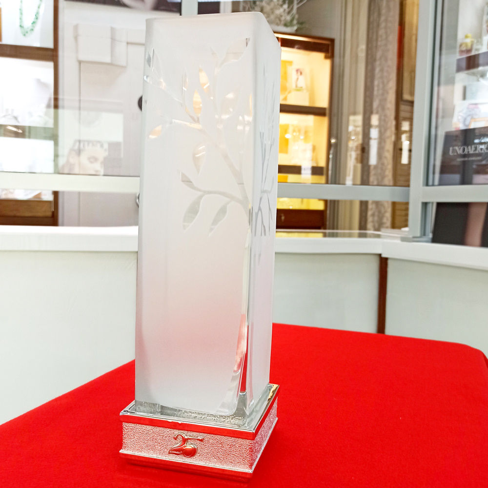 Vaso componibile nozze d'argento