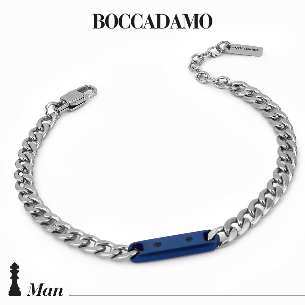 Bracciale grumetta in acciaio