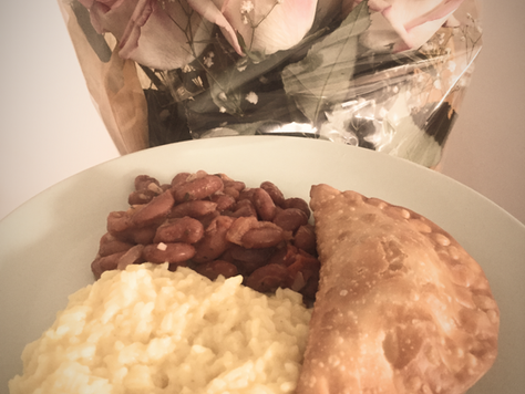 Empanada with Rice and Beans