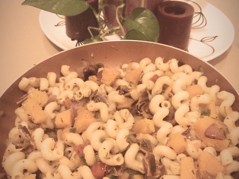 Pasta with Butternut Squash and Bacon