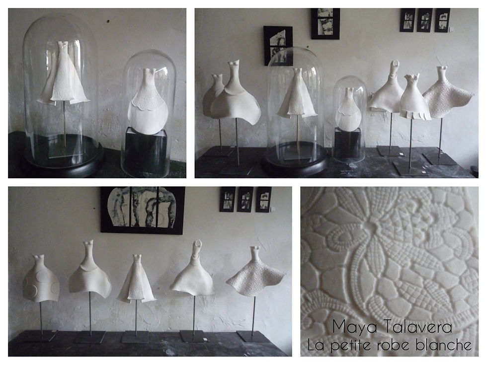 sculpture La petite robe blanche