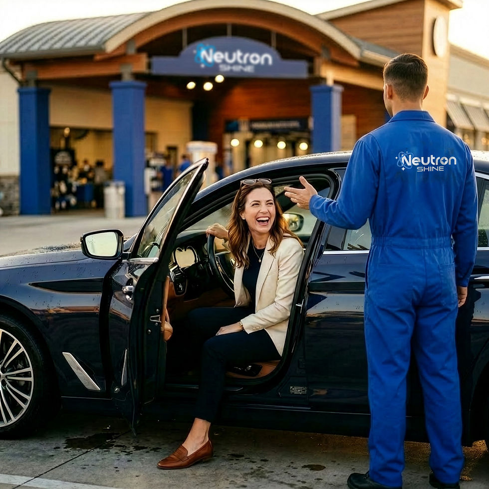 26019_Customer_Service_Firefly_royal blue uniformed car wash attendant standing in frame w