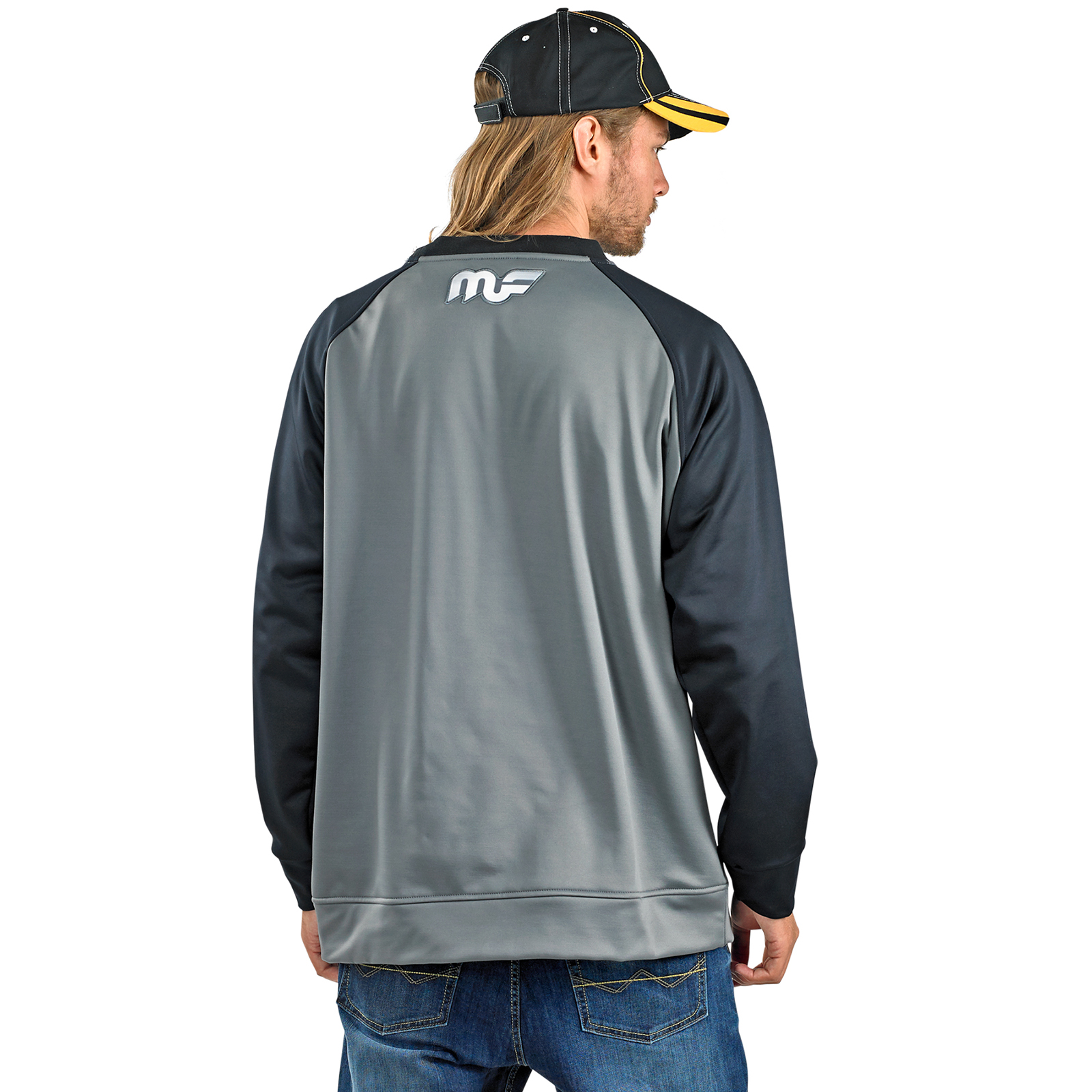 CST-F2550 NAVY&WHITE ZIP TOP