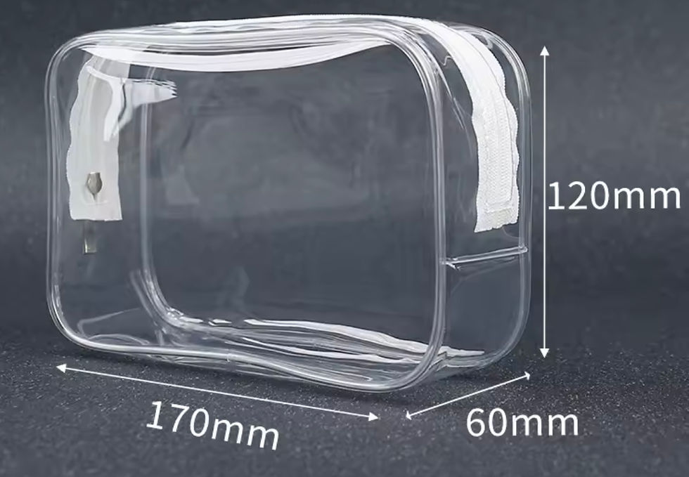 Pochette transparente respirante TAILLE M