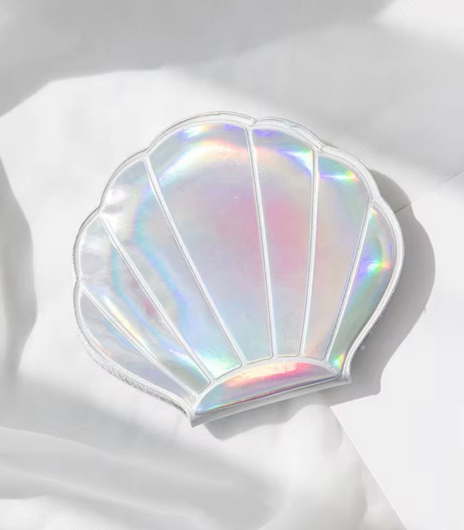 Miroir Shell Beauty - L'élégance dans votre poche SILVER Brillant
