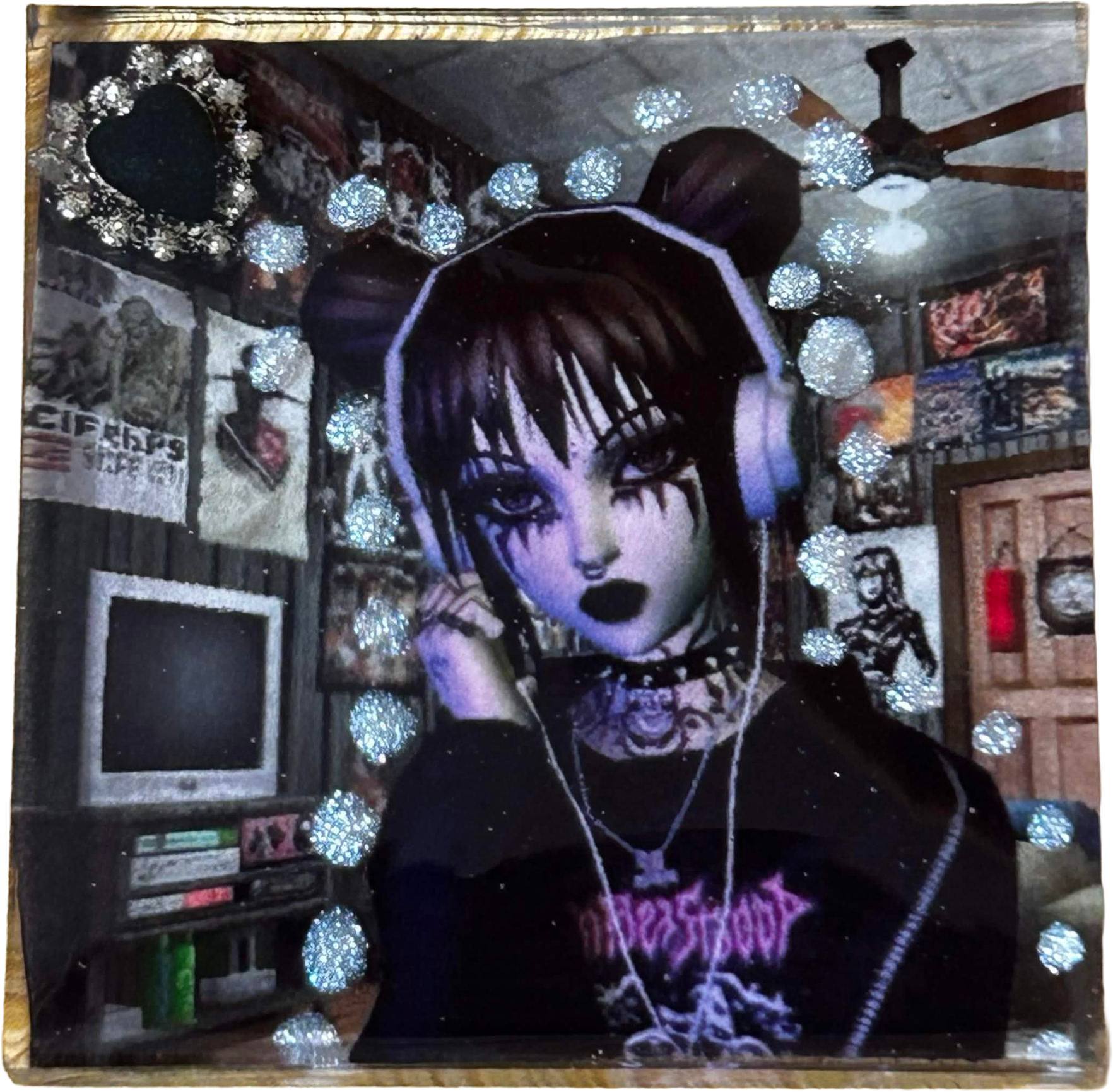 Goth Girl Aesthetic Magnet - AI RECLAIM