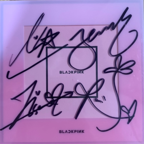 Blackpinkサインアルバム (Square Up)全メンバーのサイン入り RARE* BlackPink Signed Album | Inspire Me Shop
