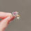 Miniaturbild: Crystal Heart Star Ring