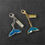 Thumbnail: Dolphin Keyring Silver/Gold