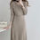Miniaturbild: Fall Pleat Maxi Wrap Dress