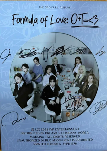 TWICEサインアルバム(Formula of Love)+個人メッセージ Twice: Formula of Love Signed Album | Inspire Me Shop