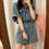 Thumbnail: Denim Short Jumpsuit