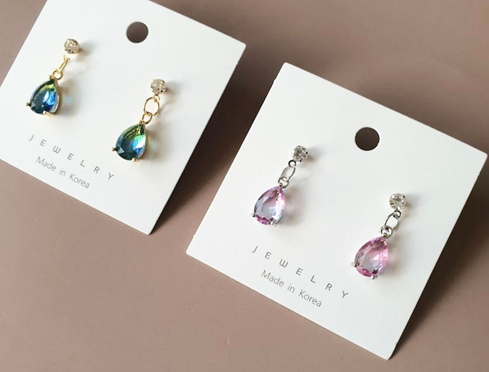 Gradient Water Drop Earrings