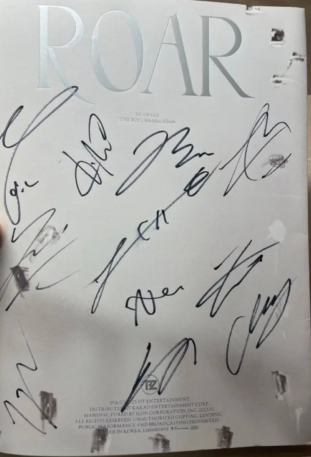 The Boyz Signed Album