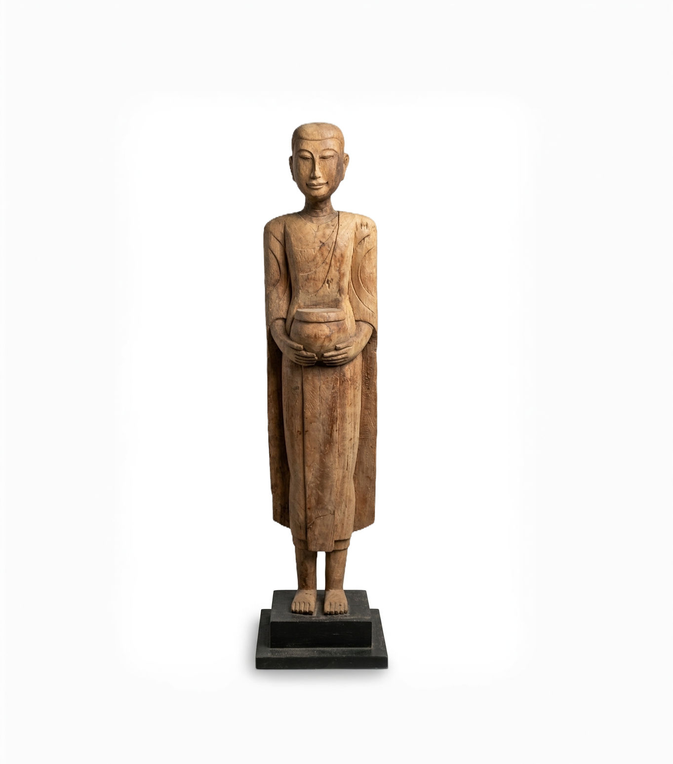 ESTATUETA EM MADEIRA NATURAL