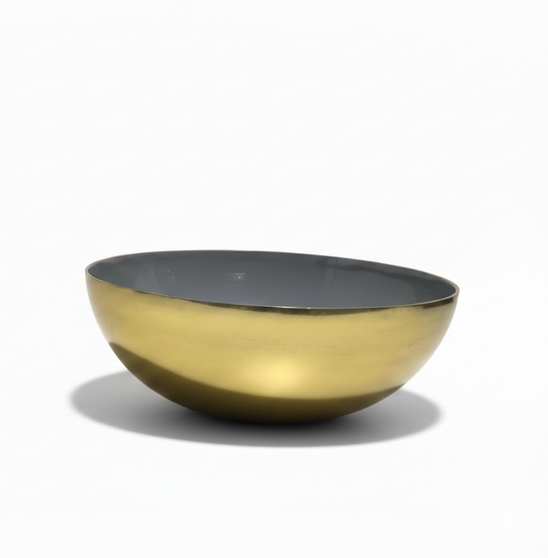BOWL DOURADO E CINZA