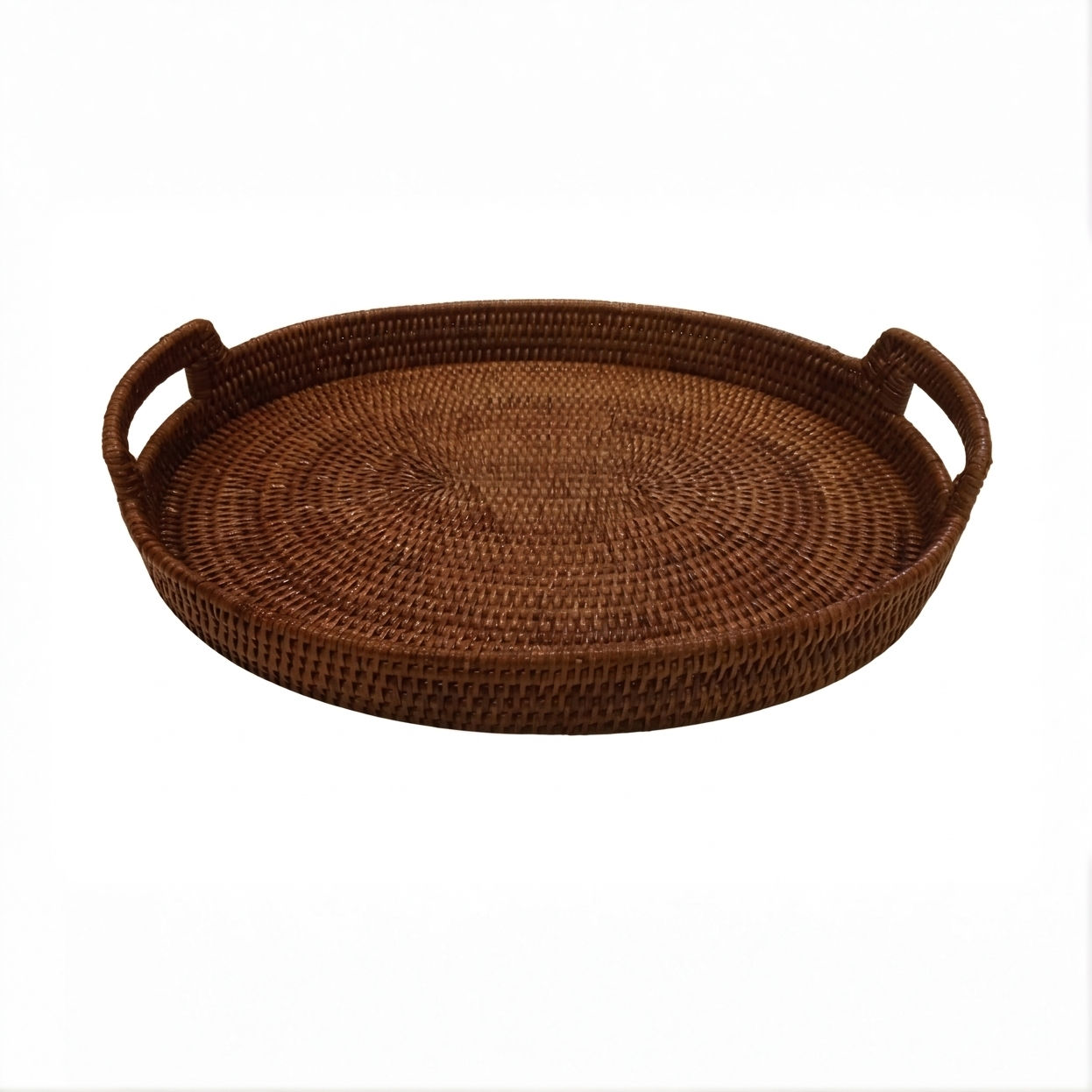 BANDEJA OVAL EM RATTAN