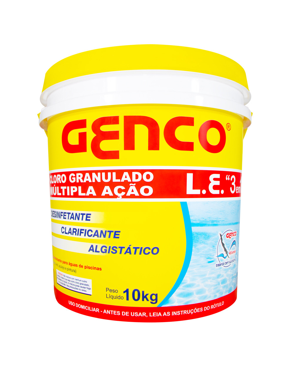 Cloro Múltipla ação 3 em 1.