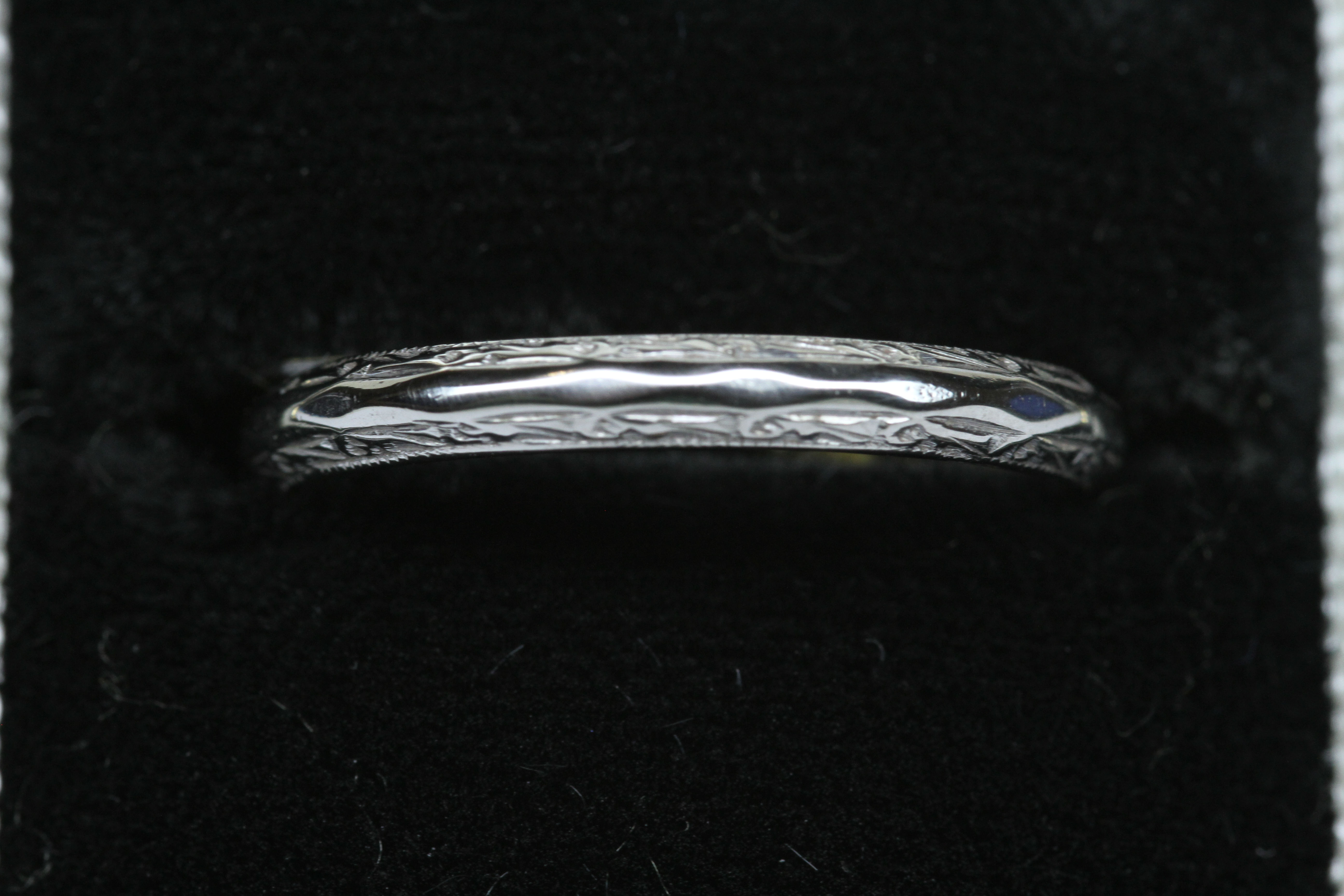 Platinum 2mm Textured Band