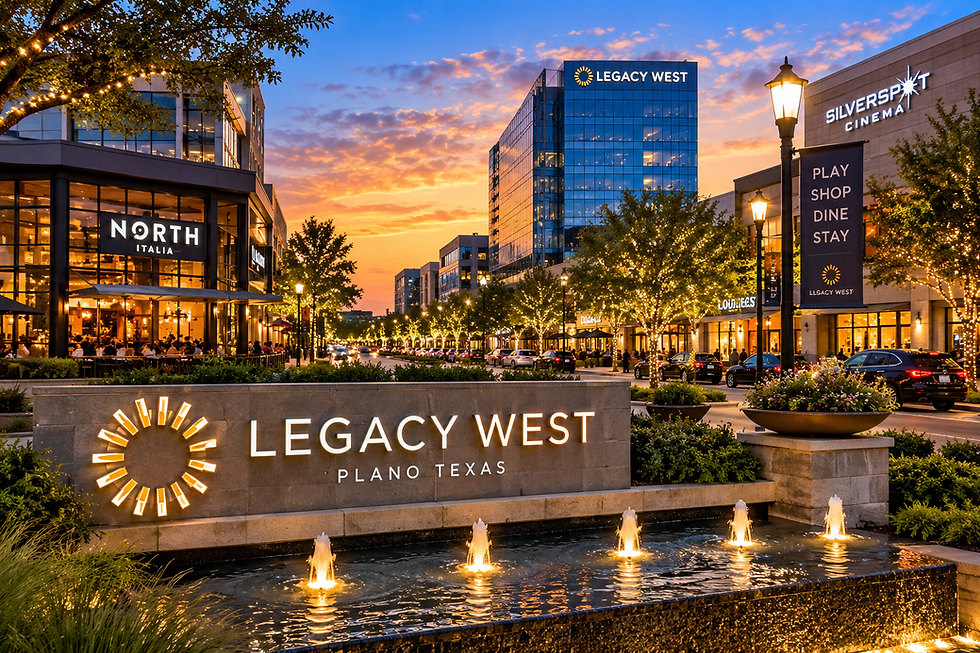Legacy West in Plano, Texas for hibachi catering