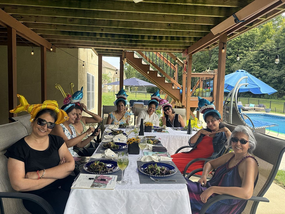 Private hibachi chef cooking for a backyard party in Nesconset NY