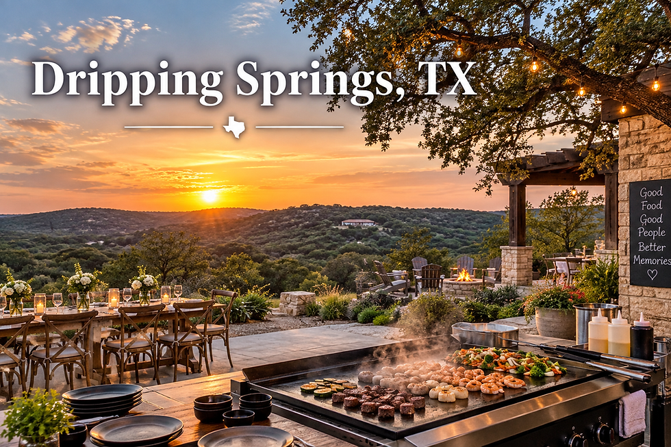 Dripping Springs TX hibachi catering and private hibachi chef