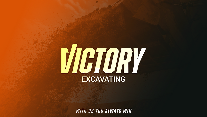 JJ Creative Group Logo - Brand Design - Victory Excavating Logo and brand identity - Unite