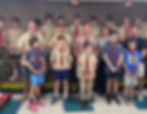 5th graders cross over from Pack to Troop