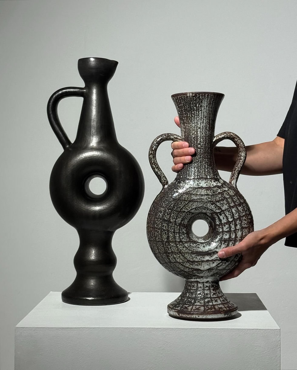 Thumbnail: Monumental annular vase by Robert Picault