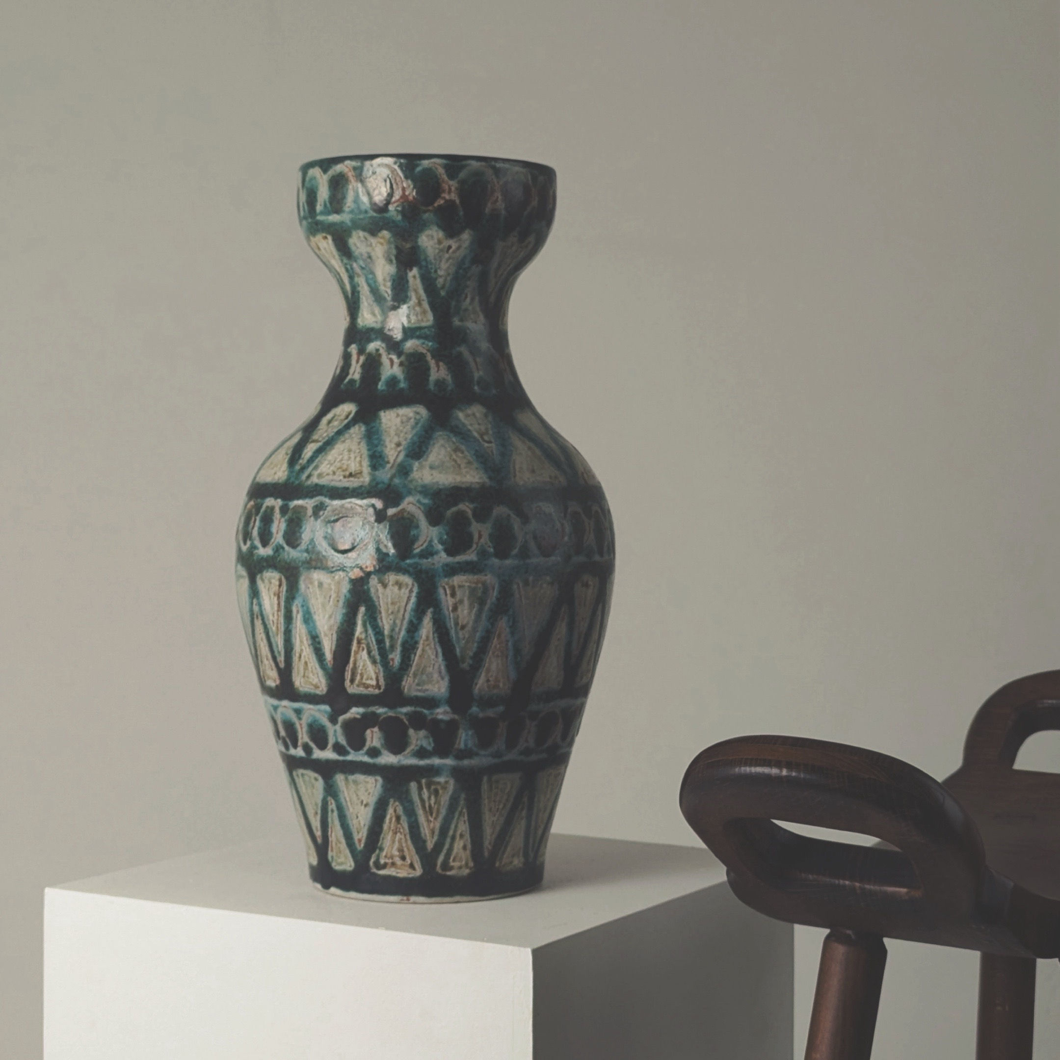 Monumental baluster vase by Robert Picault