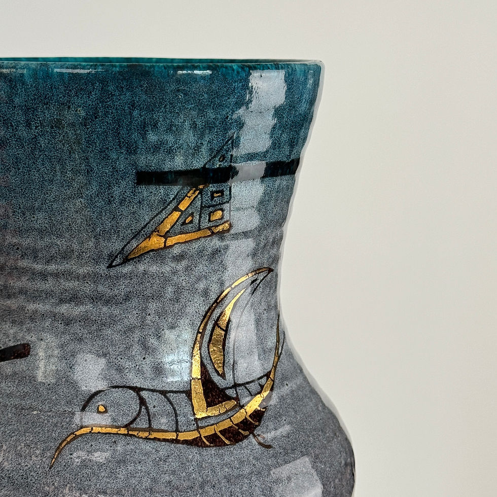 Thumbnail: Rare ceramic vase by the potters of Accolay