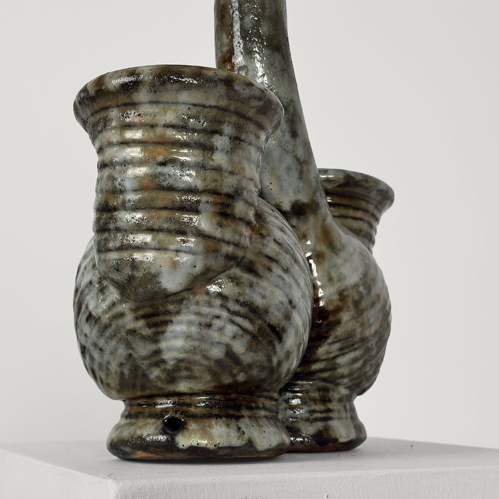 Thumbnail: Sculptural ceramic lamp by Alexandre Kostanda