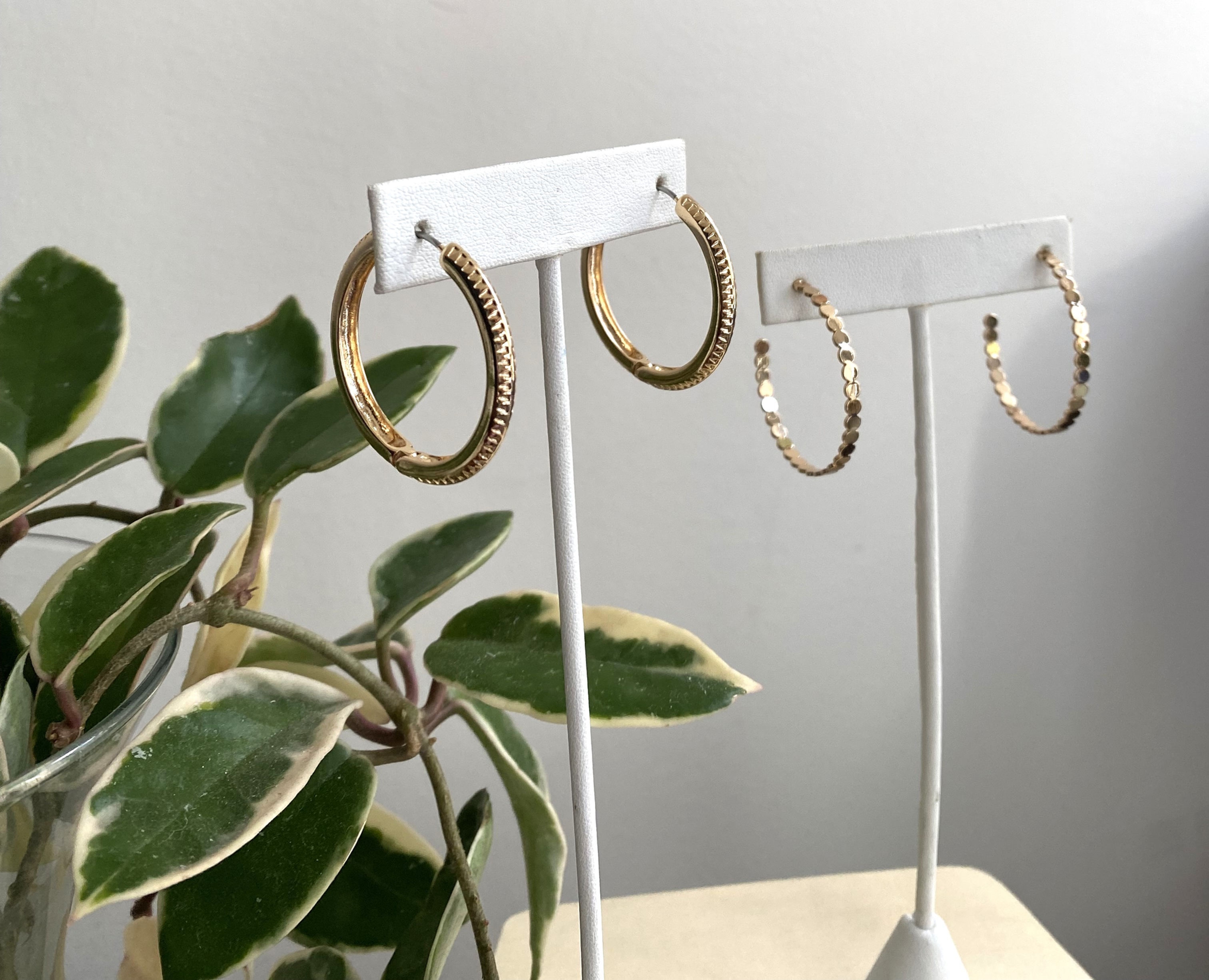 Details Gold Hoop Earrings