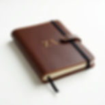 Monogrammed Leather Journal