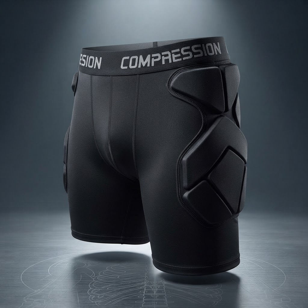 Padded Compression Shorts — Impact Protection & Support for Soccer players
