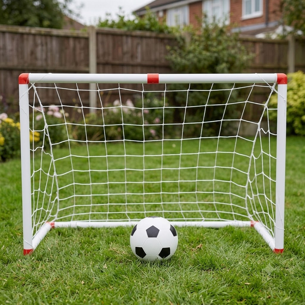 Kickoff Junior Soccer Goal Set — Portable Soccer Goal, Net & Ball