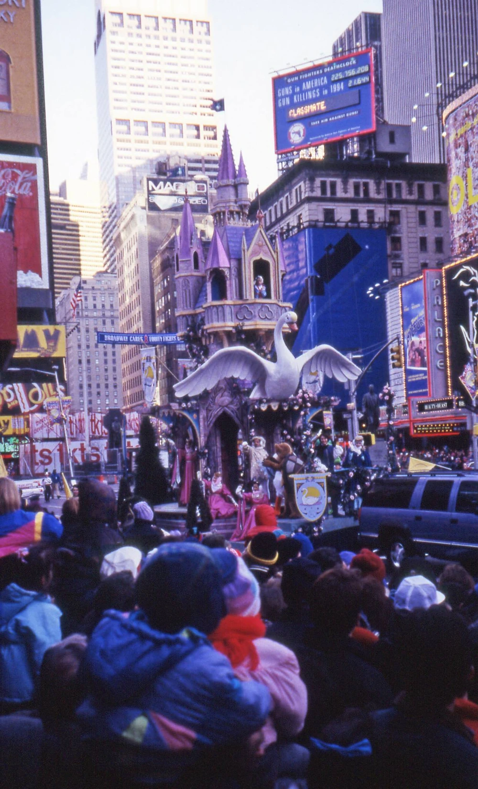 The Swan Princess float at the 1994 Macy's Thanksgiving Day Parade