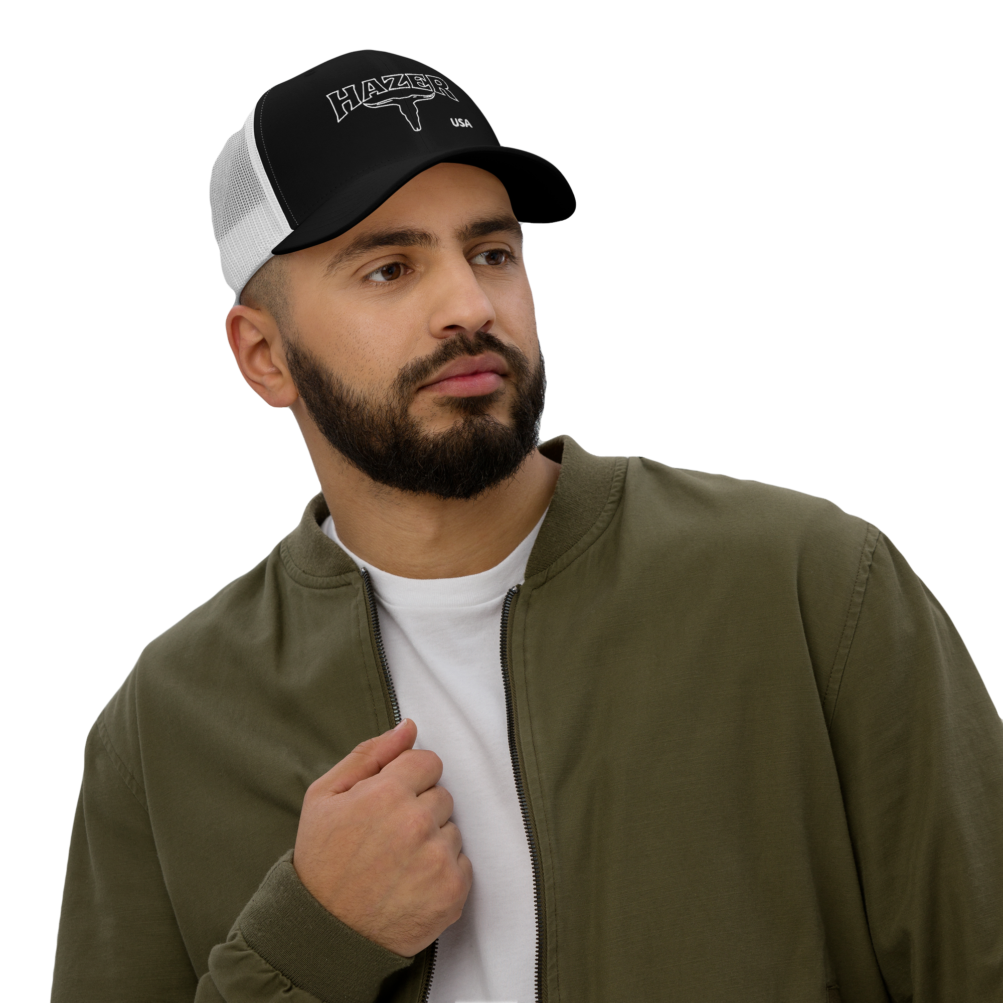 Trucker Cap - Black & White