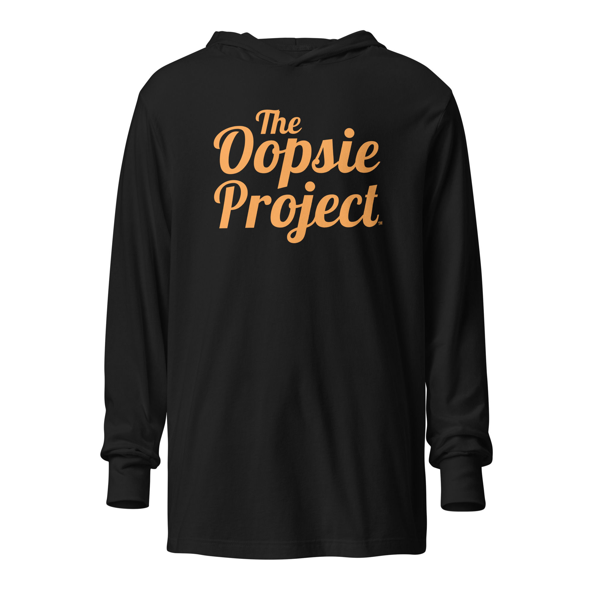 Unisex Hooded Long Sleeve Tee - The Oopsie Project (Orange)