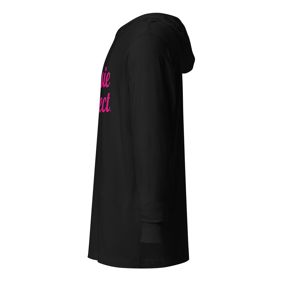 Thumbnail: Unisex Hooded Long Sleeve Tee - The Oopsie Project (Pink)