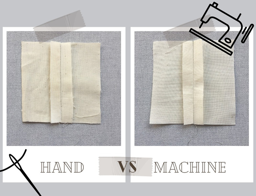 Machine Open Seam Hand vs Machine - An Open Seam