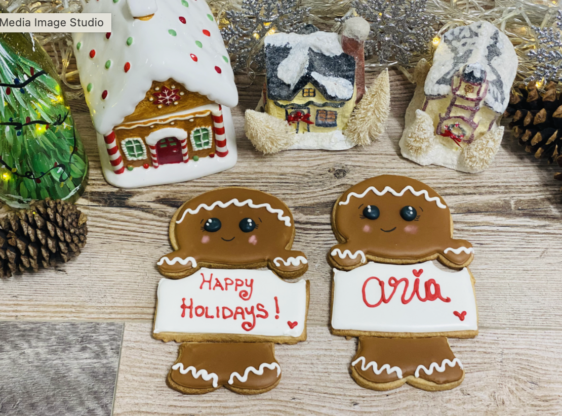 Personalized Gingerbread Man Cookies