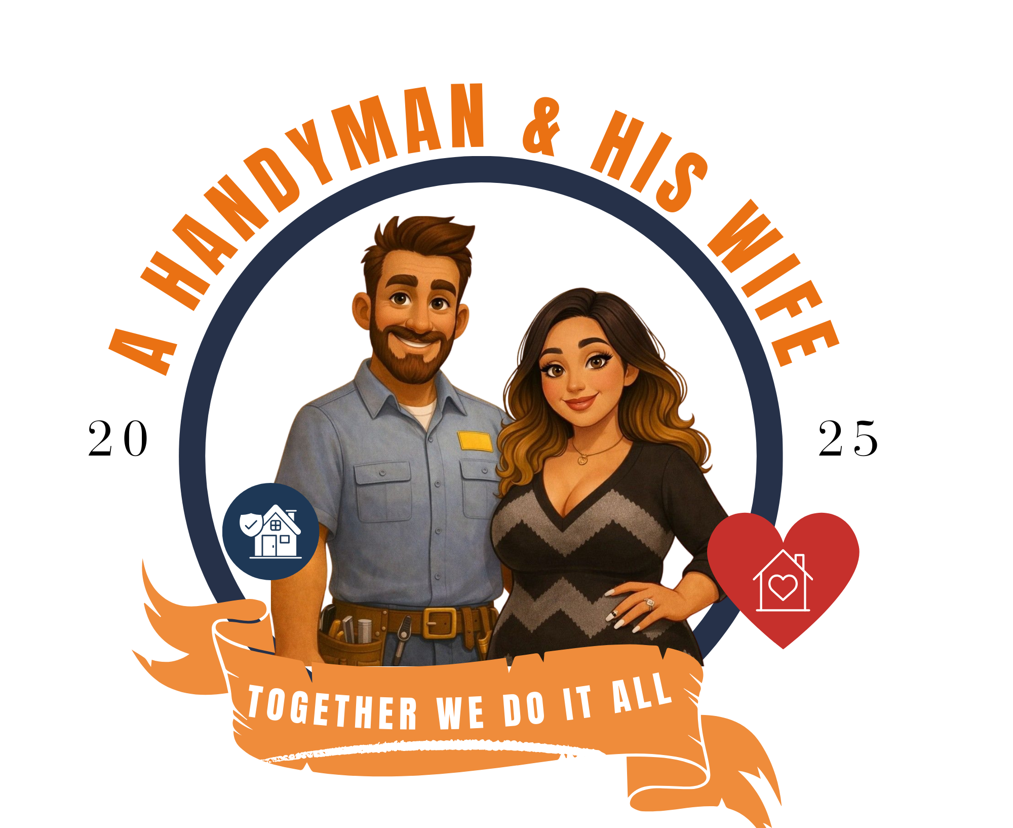 Handyman Hal and wife Heather in action, showcasing their DIY skills