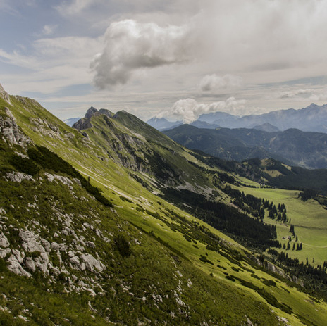 Nahe Alpenlandschaft