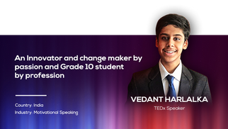 An Innovator and change maker by passion and Grade 10 student by profession | Vedant Harlalka