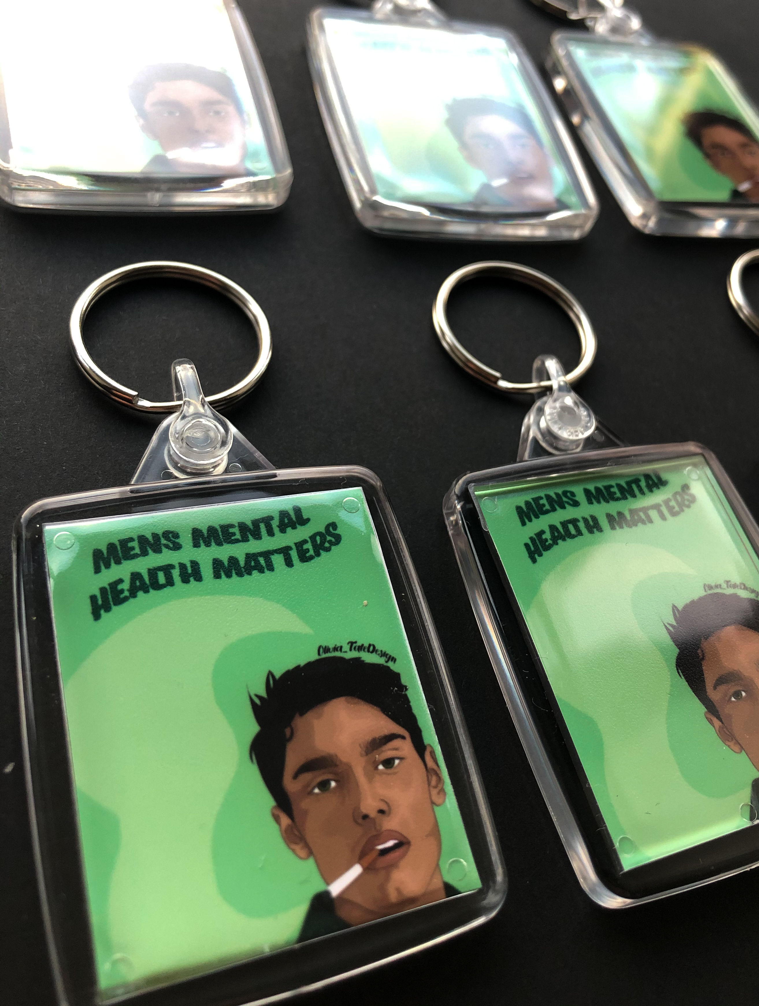 'Men's mental health matters' keyring