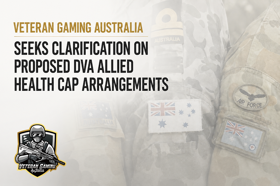 Seeking Clarification on Proposed DVA Allied Health Cap Arrangements