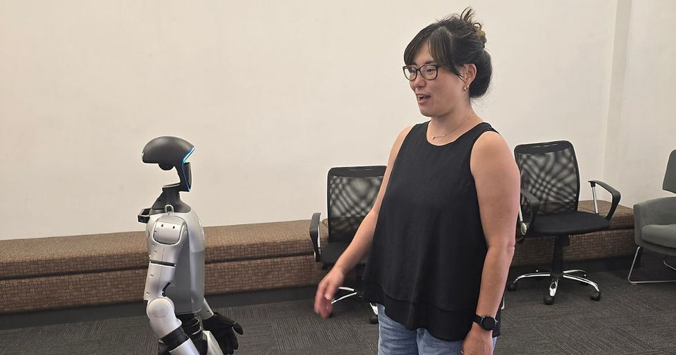 Humanoid robot with PR professional