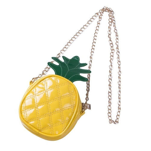 Thumbnail: Fashion Pineapple Kids Children Girl Handbag Small